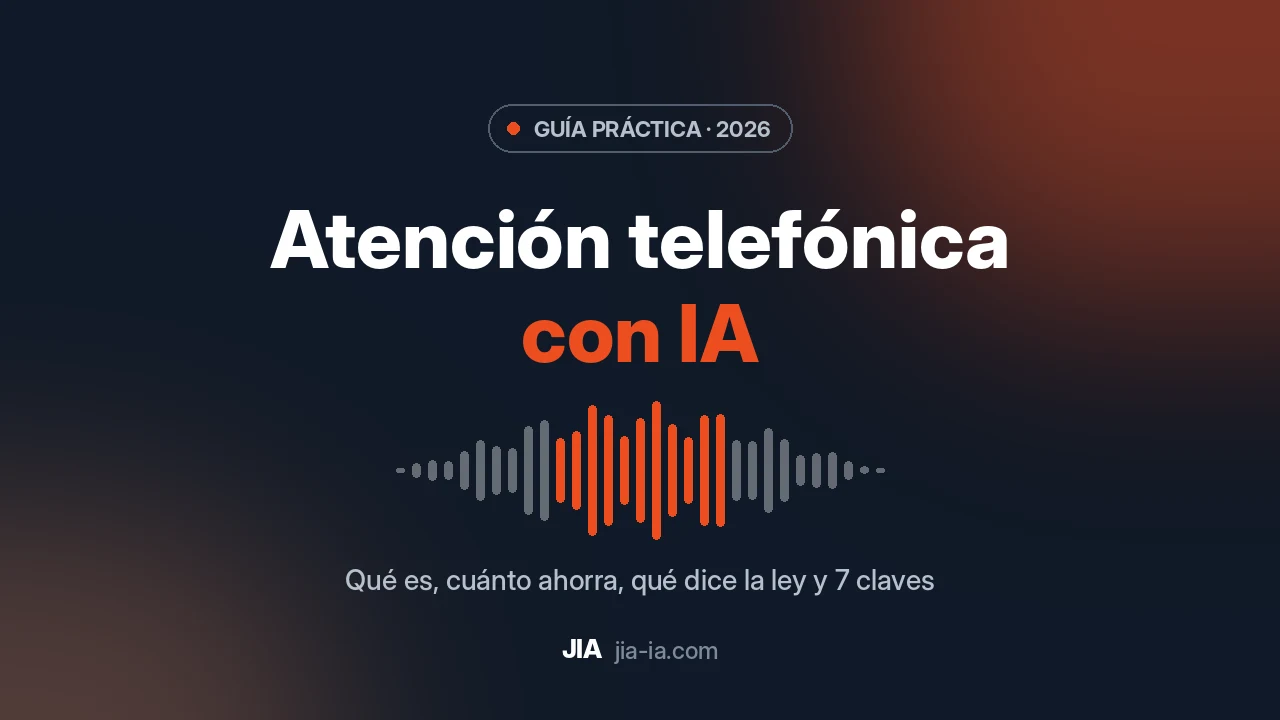 Atención telefónica con IA: guía esencial con 7 claves para 2026